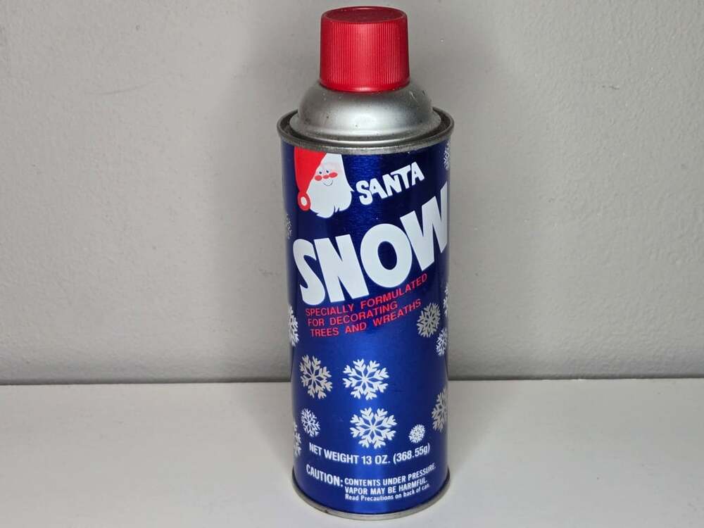 Vintage Santa Snow Spray 13 oz. Blue Can 506 Chase Products Co.